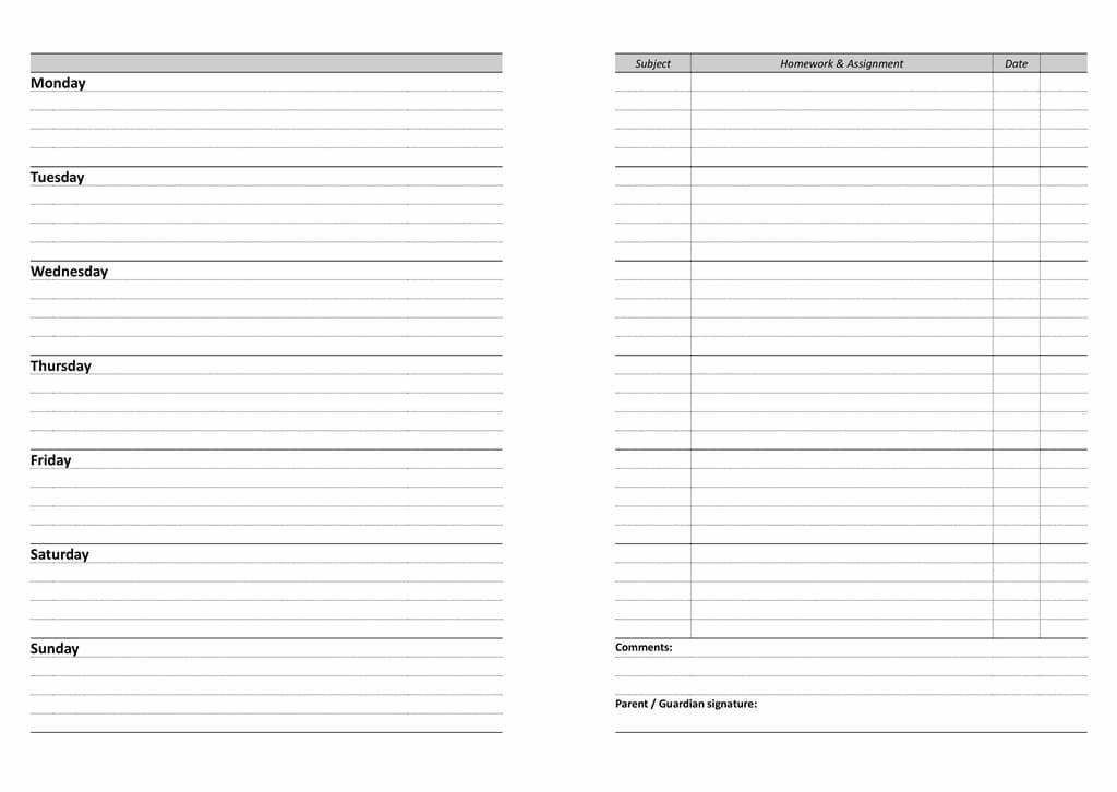 students-diary-undated