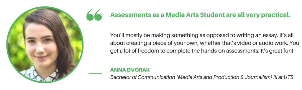 UTS媒体艺术和生产 - 学生报价