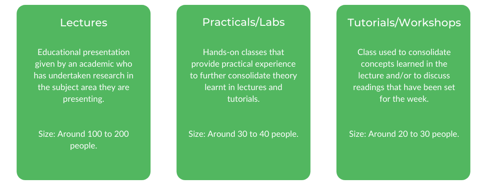 QUT生物医学科学-班级结构