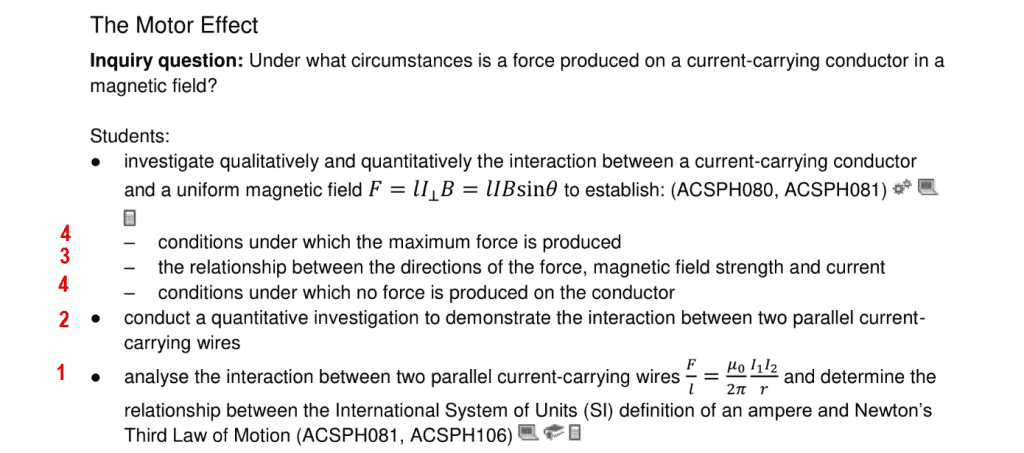 HSC Physics Syllabus Rating
