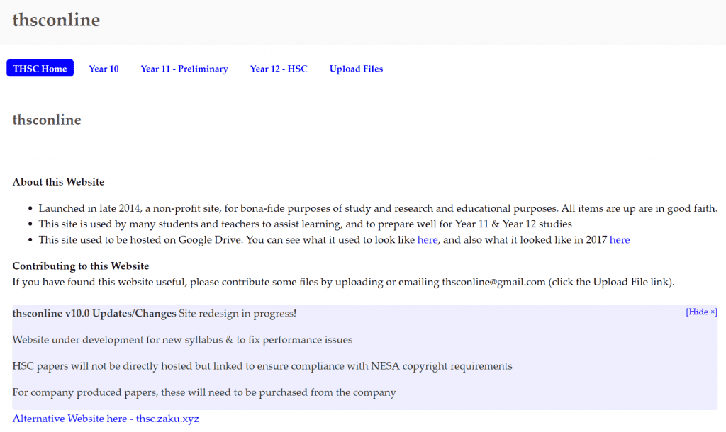 HSC Resource
