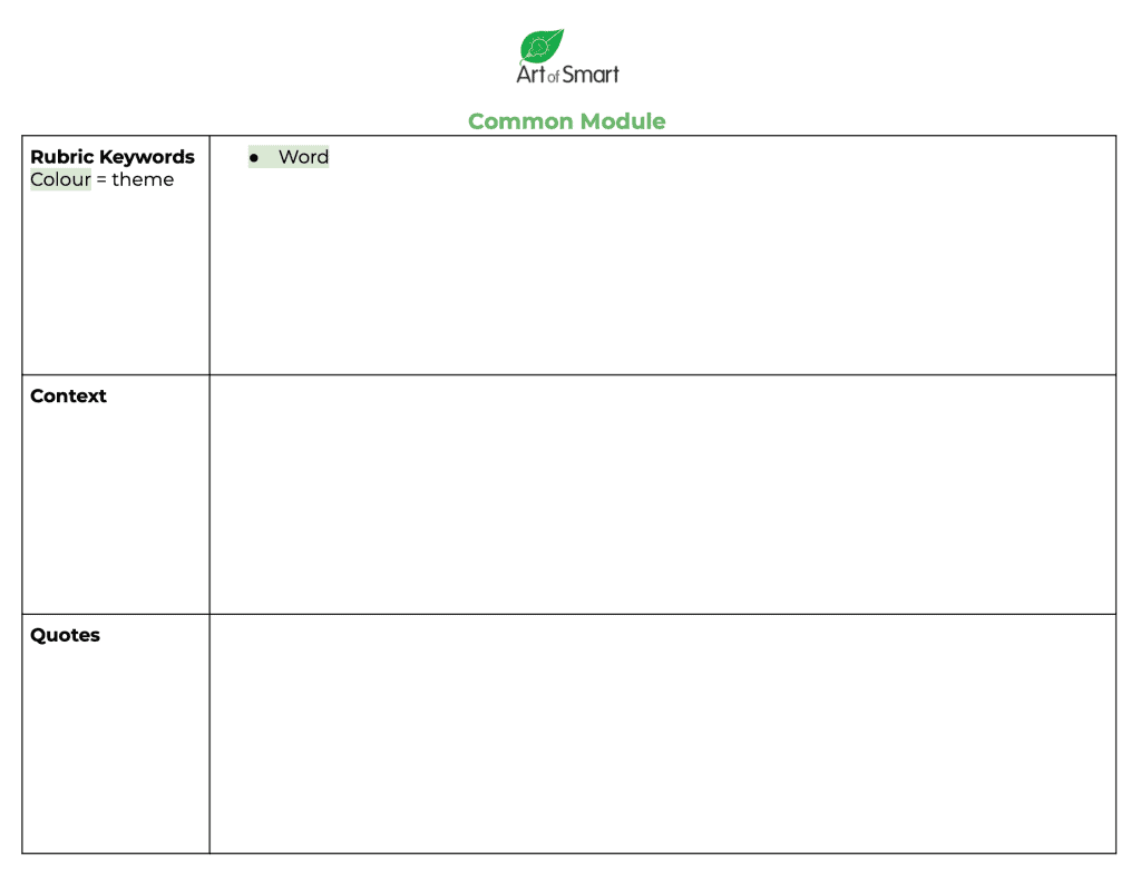 HSC英语笔记模板