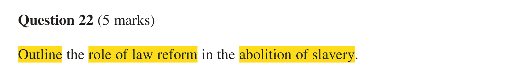 HSC Legal Studies Short Answer