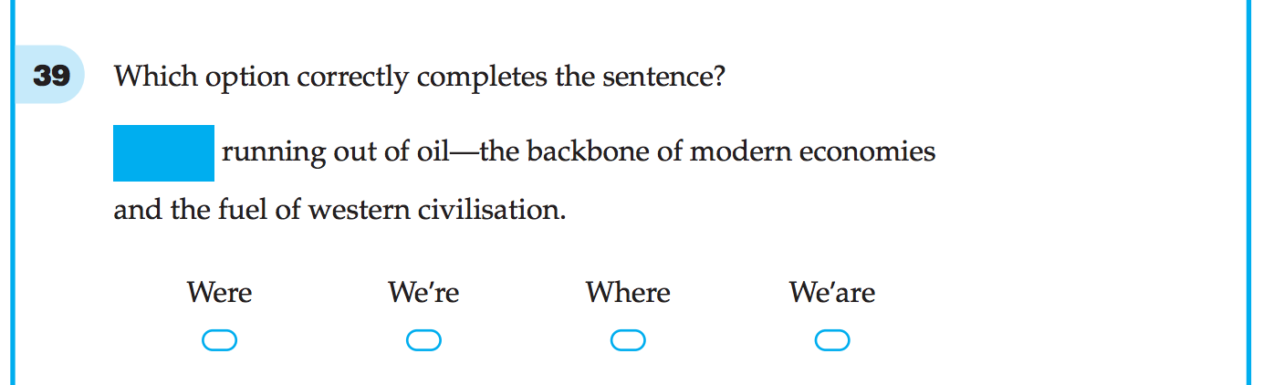 Year 9 NAPLAN Grammar