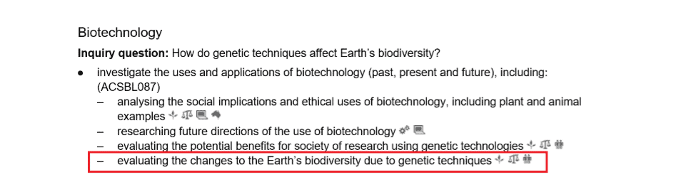 HSC Biology Extended Response