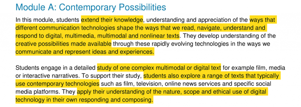 11年级标准英语模块一个教学大纲
