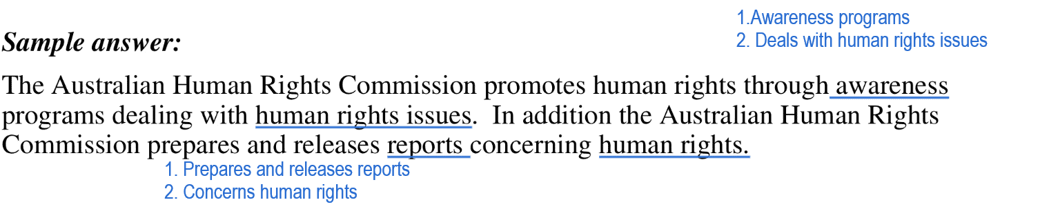 HSC Legal Studies Short Answer