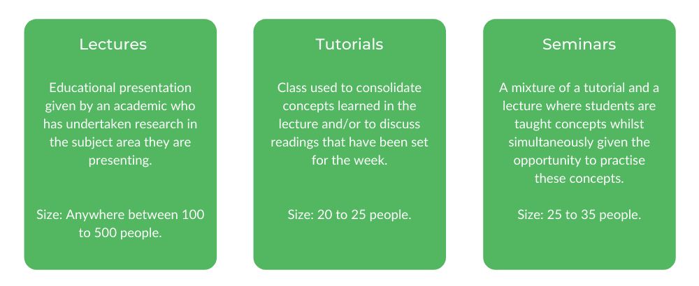 欧洲艺术学士学位 - 班级结构