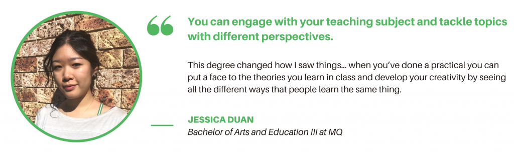 Bachelor of Education Macquarie - Student Quote