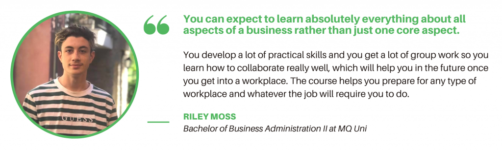 工商管理学士MQ -学生引用