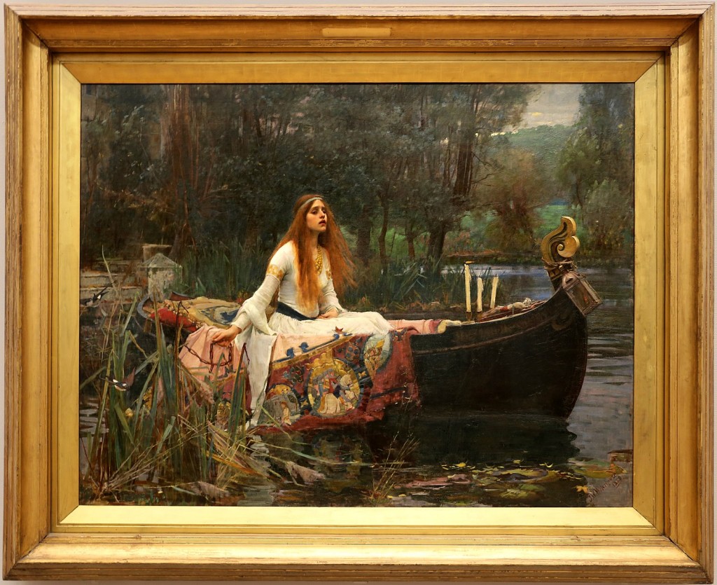 布鲁克林最受欢迎的艺术品是约翰·威廉·沃特豪斯的《夏洛特夫人》