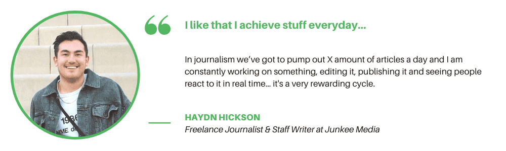 Journalist - Interviewee Quote