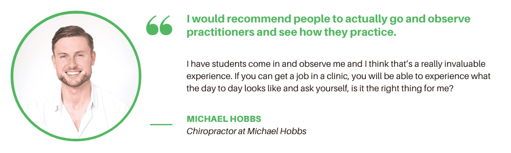 Chiropractor - Interviewee Quote
