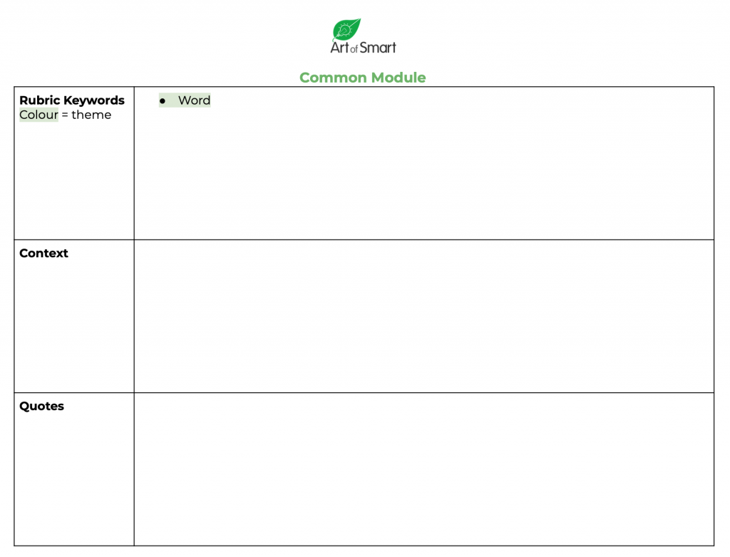 HSC英语笔记模板