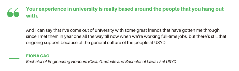 USYD Civil Engineering - Student Quote