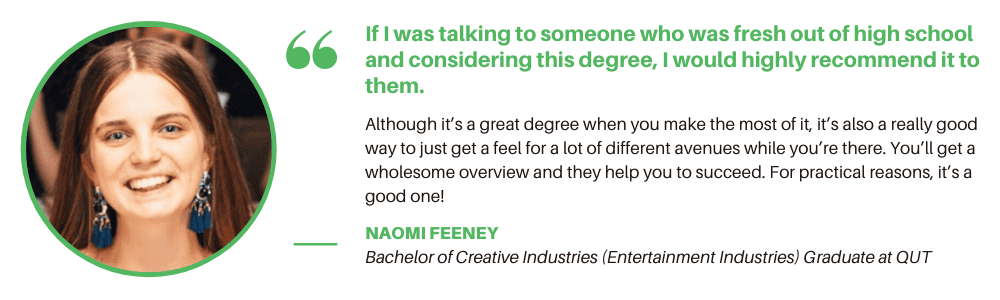QUTBachelor of Creative Industries - Quote