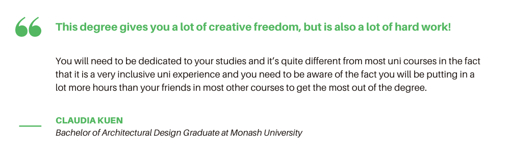 Monash University Architecture - Quote