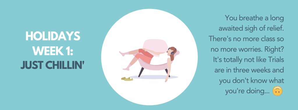 假期：第1周 - 只是Chillin'