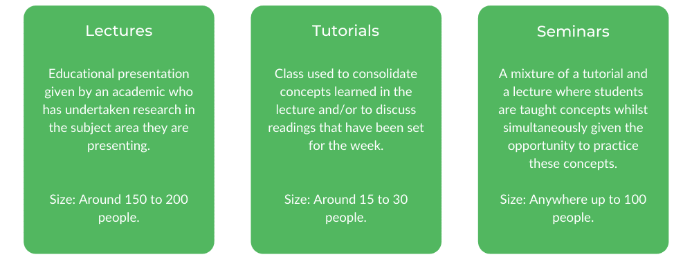 昆士兰大学通信学士-班级结构