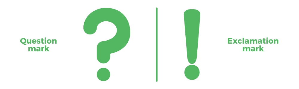 Question Mark and Exclamation Mark - Year 1 Punctuation Worksheets