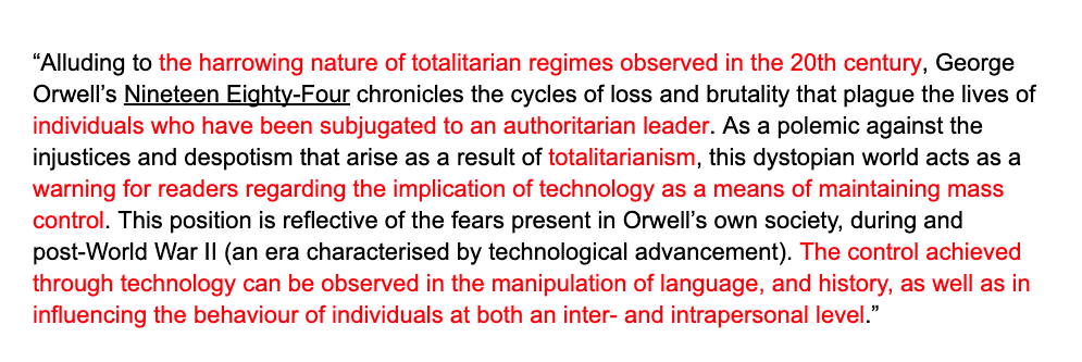 Exam Analytical Written Response Introduction