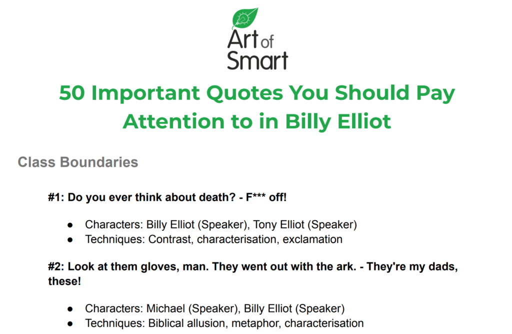 Quotes Preview - Billy Elliot