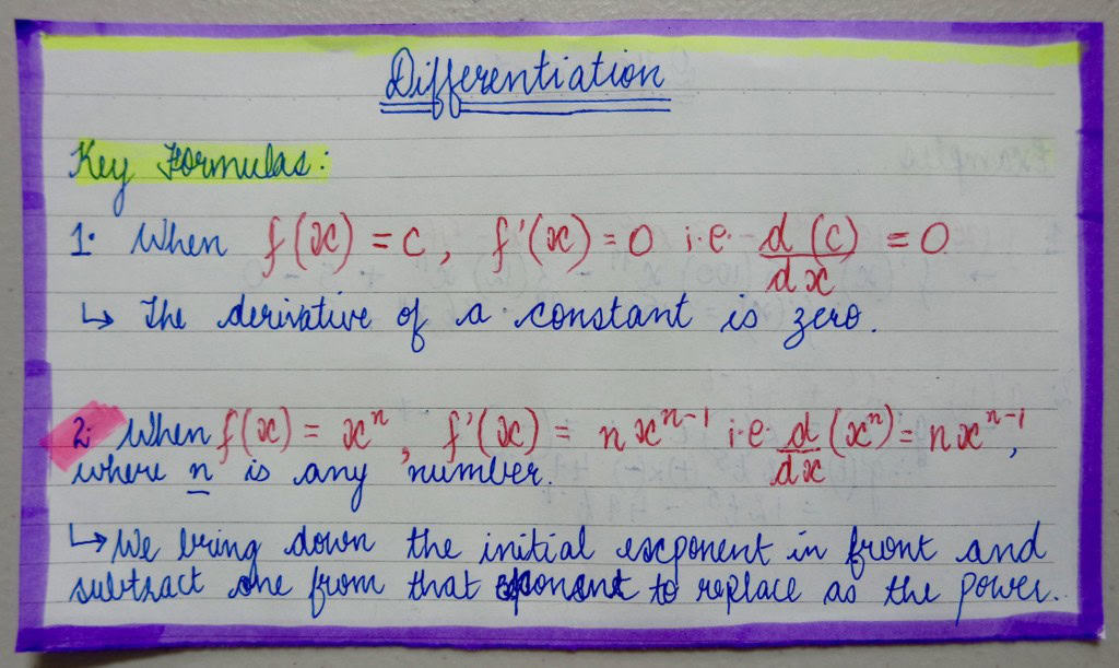 HSC高级数学example formula