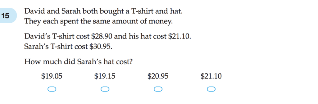 5年度Naplan umeracy