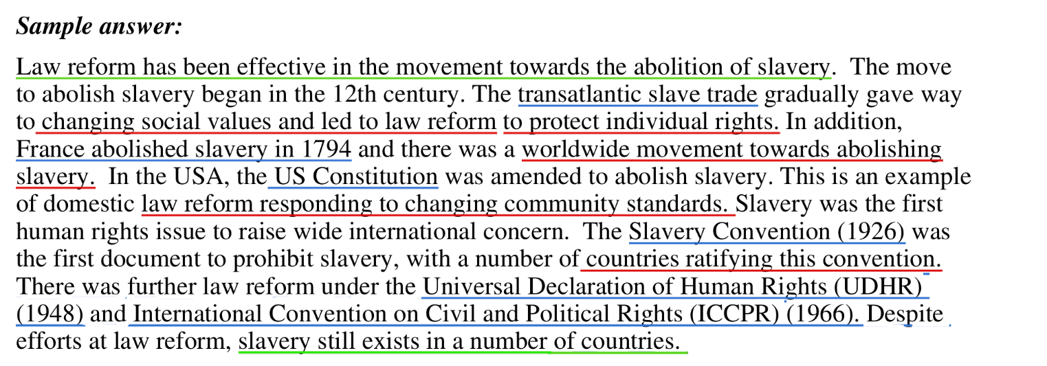 HSC Legal Studies Short Answer