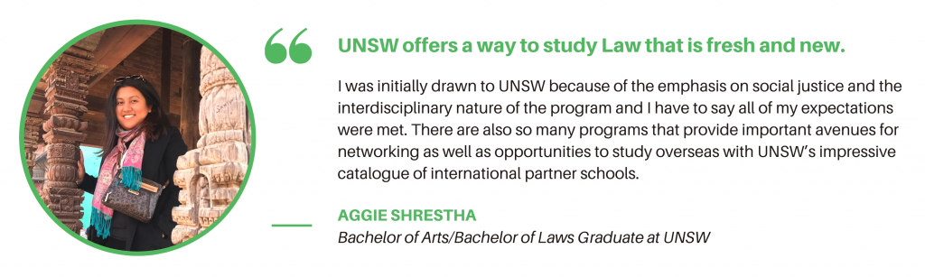 UNSW Law Student Quote