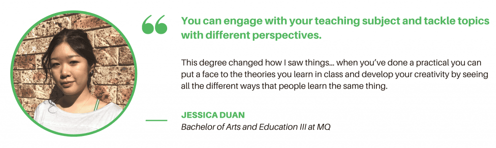 麦考瑞大学教育学士-学生引用