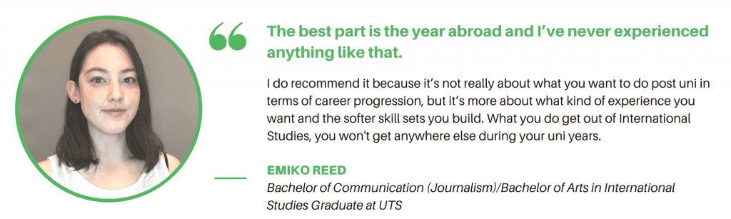 Bachelor of Arts UTS - Student Quote