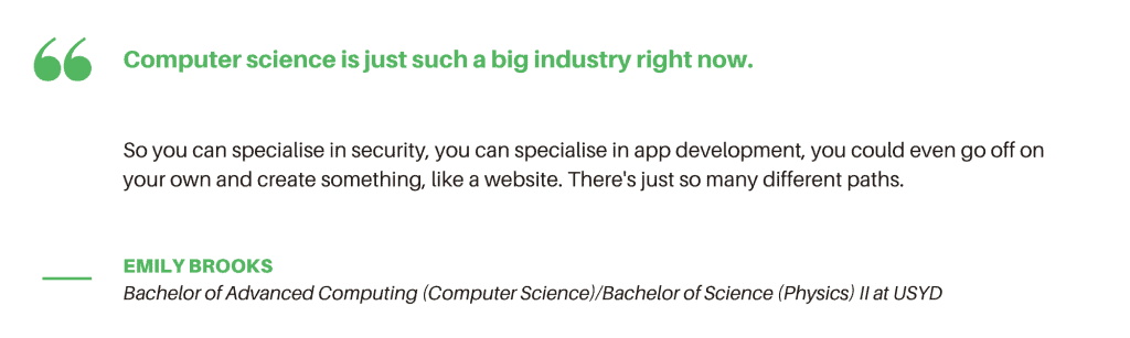 Advanced Computing USYD - Student Quote