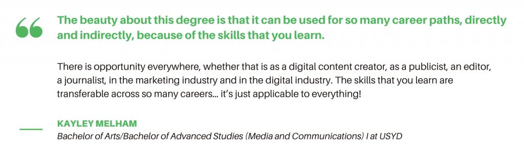 媒体和通讯USYD  - 学生报价2