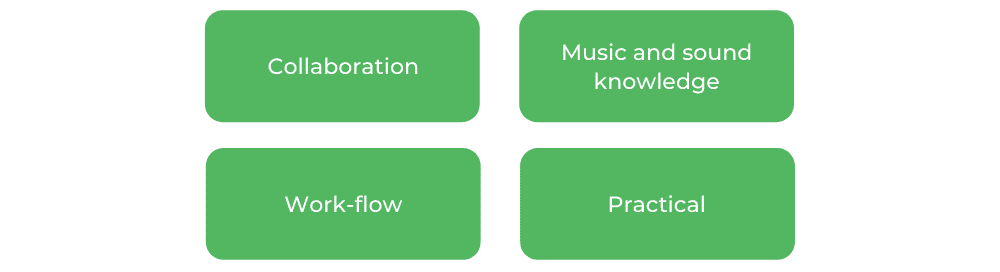 UTS Music and Sound Design - Skills