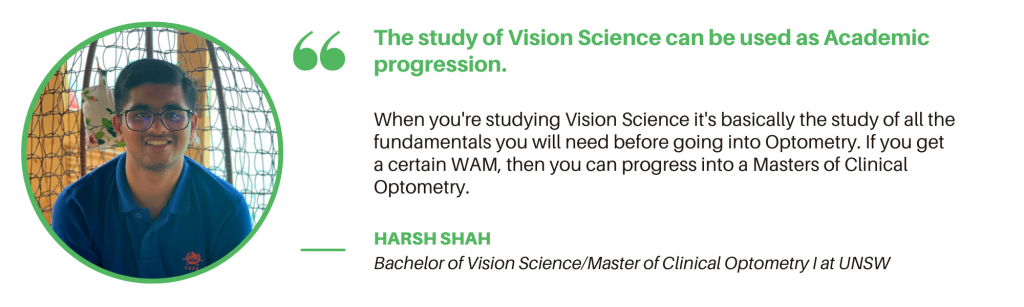 Vision Science Unsws的学士学位 - 学生报价