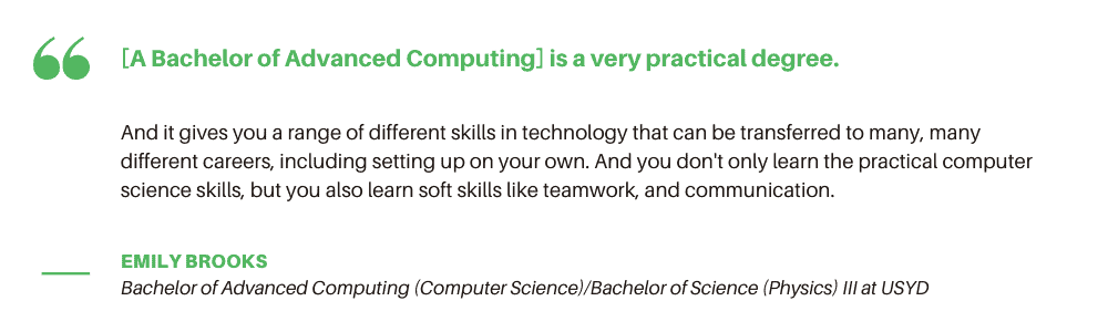 USYD Advanced Computing - Student Quote
