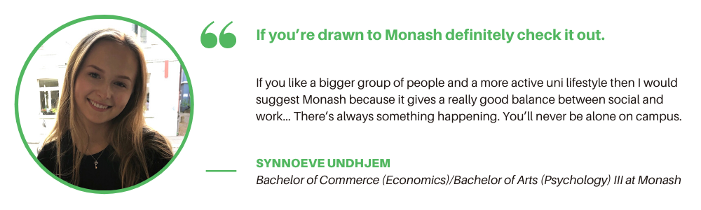 Commerce Monash - Student Quote