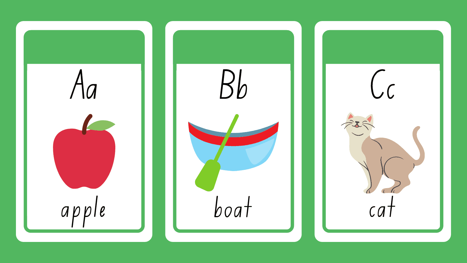 Learning Alphabet - Flash Cards