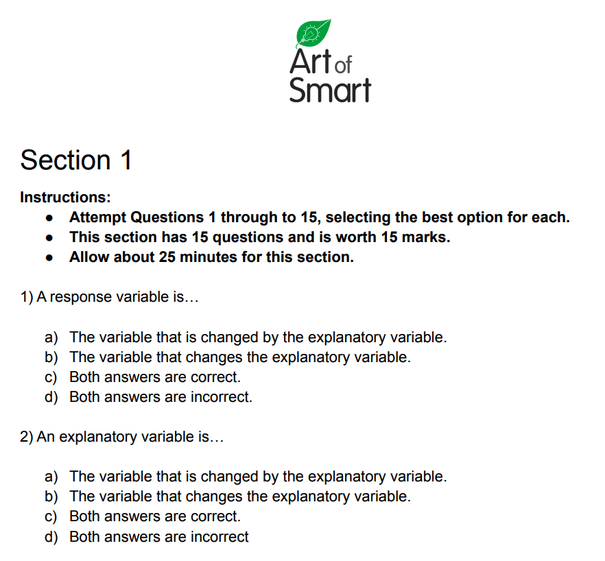 一般数学外部评估练习考试预览